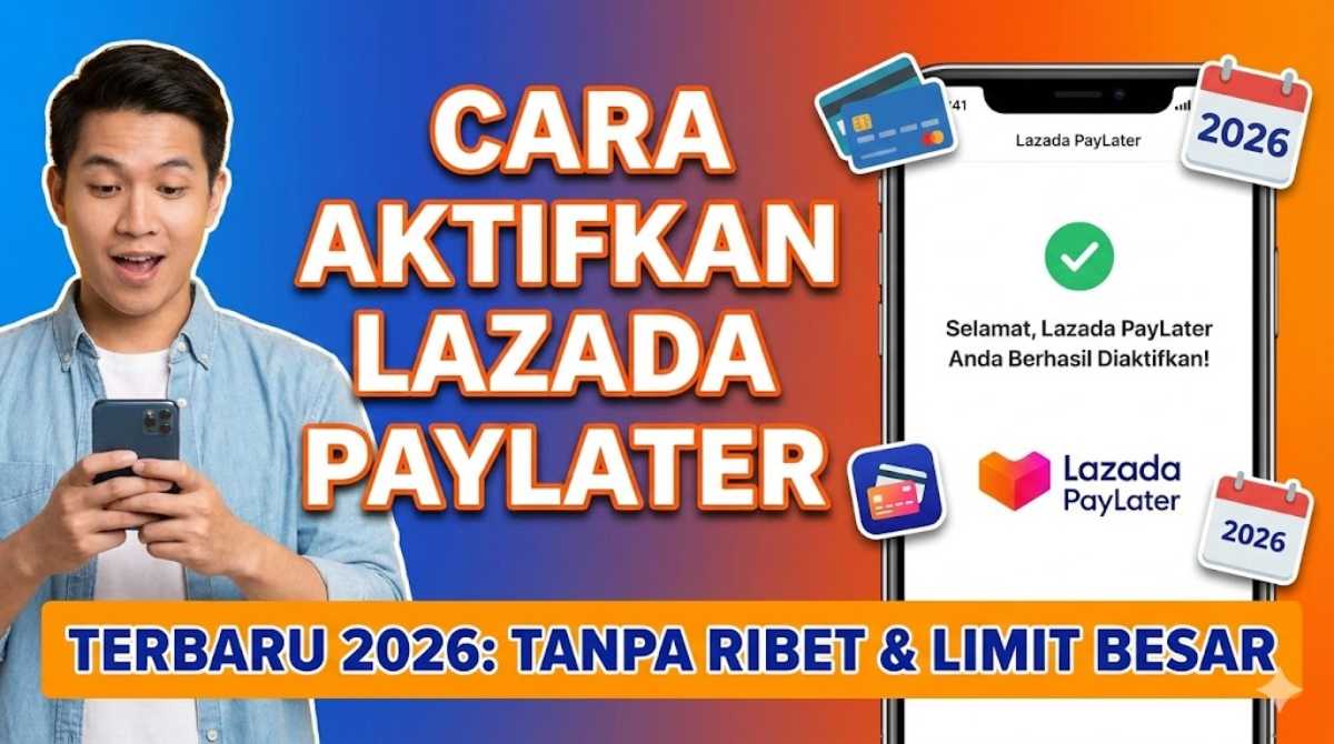 Cara Aktifkan Lazada PayLater Terbaru 2026: Syarat Mudah, Limit Tinggi, dan Pasti Disetujui