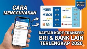 Cara Menggunakan Daftar Kode Transfer BRI dan Bank Lain Terlengkap 2026