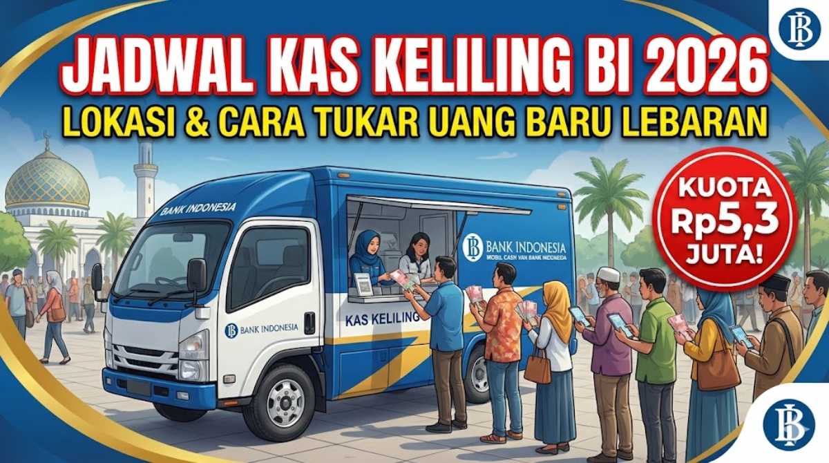 Jadwal Kas Keliling BI 2026, Lokasi & Cara Tukar Uang Baru Lebaran (Kuota Rp5,3 Juta!)