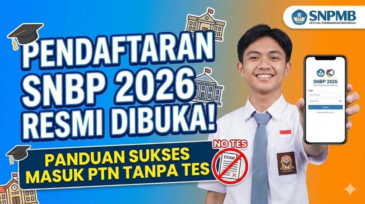 Pendaftaran SNBP 2026 Resmi Dibuka! Panduan Sukses Masuk PTN Tanpa Tes