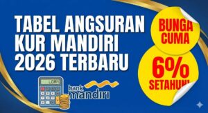 Tabel Angsuran KUR Mandiri 2026 Terbaru, Bunga Cuma 6% Setahun!
