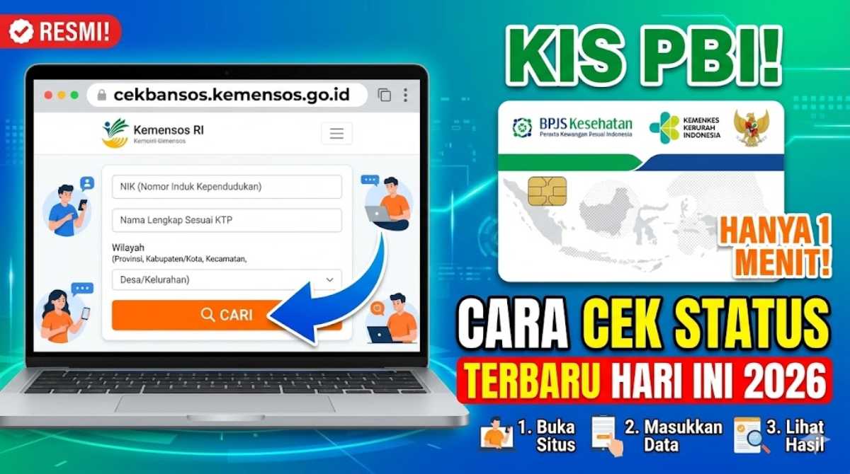 Cara Cek Status KIS PBI di cekbansos.kemensos.go.id Terbaru Hari Ini 2026