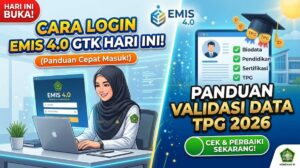 Cara Login EMIS 4 0 GTK Hari Ini, Panduan Validasi Data TPG 2026