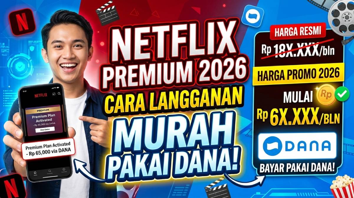 Harga Netflix Premium 2026 Cara Langganan Murah Pakai Dana!