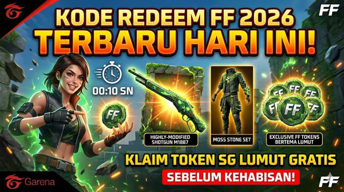 Kode Redeem Batu SG Lumut FF 2026 Terbaru Hari Ini, Klaim Token Gratis Sebelum Kehabisan!