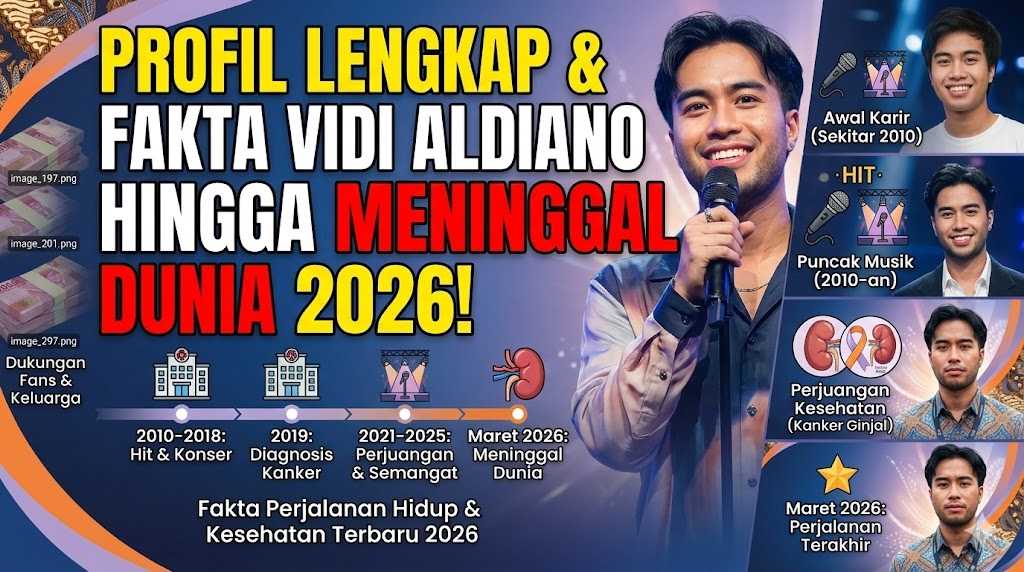 Profil Lengkap Vidi Aldiano hingga Meninggal Dunia: Fakta Perjalanan Hidup dan Kesehatan