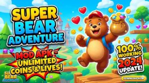 Super Bear Adventure Mod Apk, Fitur Lengkap dan Resiko